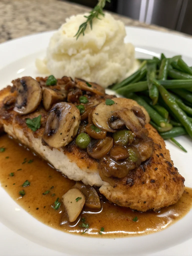 Stuffed Chicken Marsala