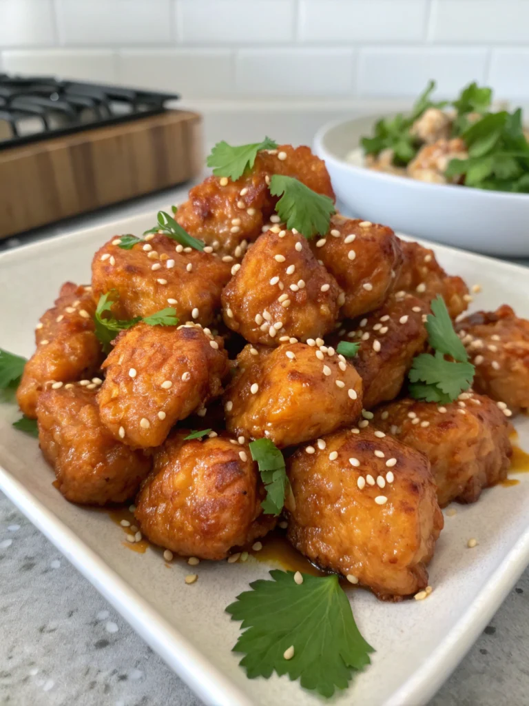 honey garlic chicken bites