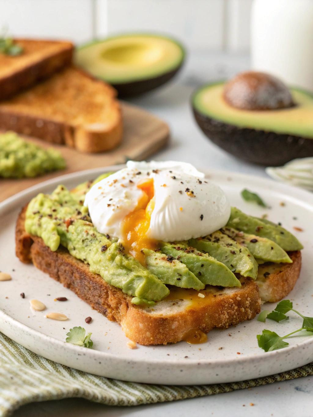Avocado Toast with Poached Egg ingredients