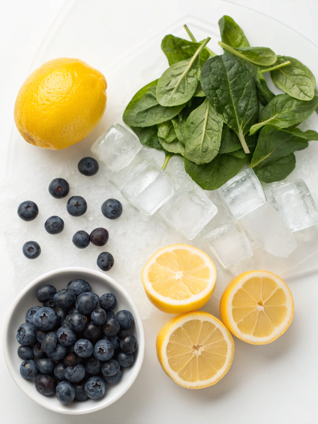 Lemon-Blueberry Smoothie ingredients