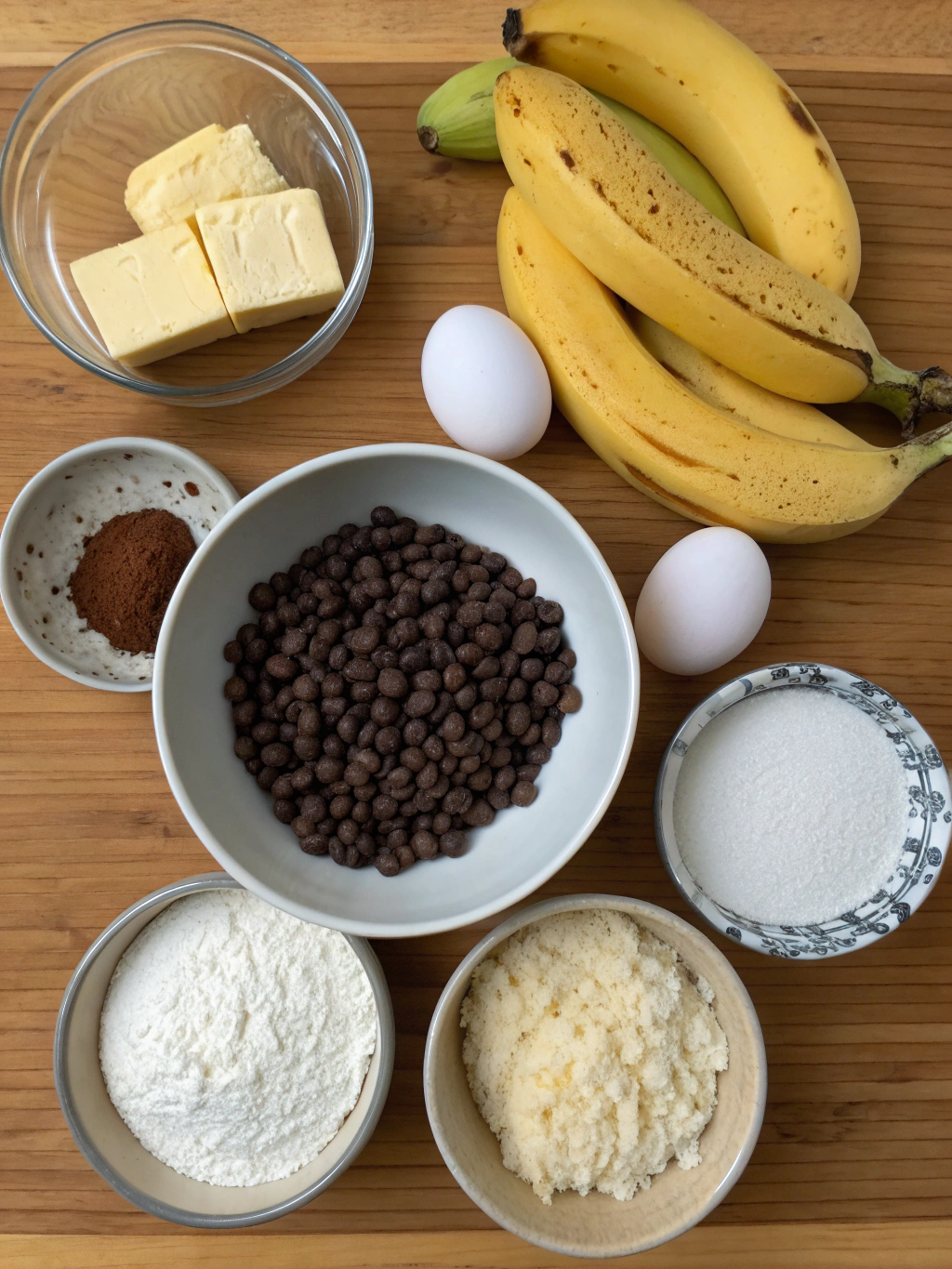 chocolate chip banana bread ingredients