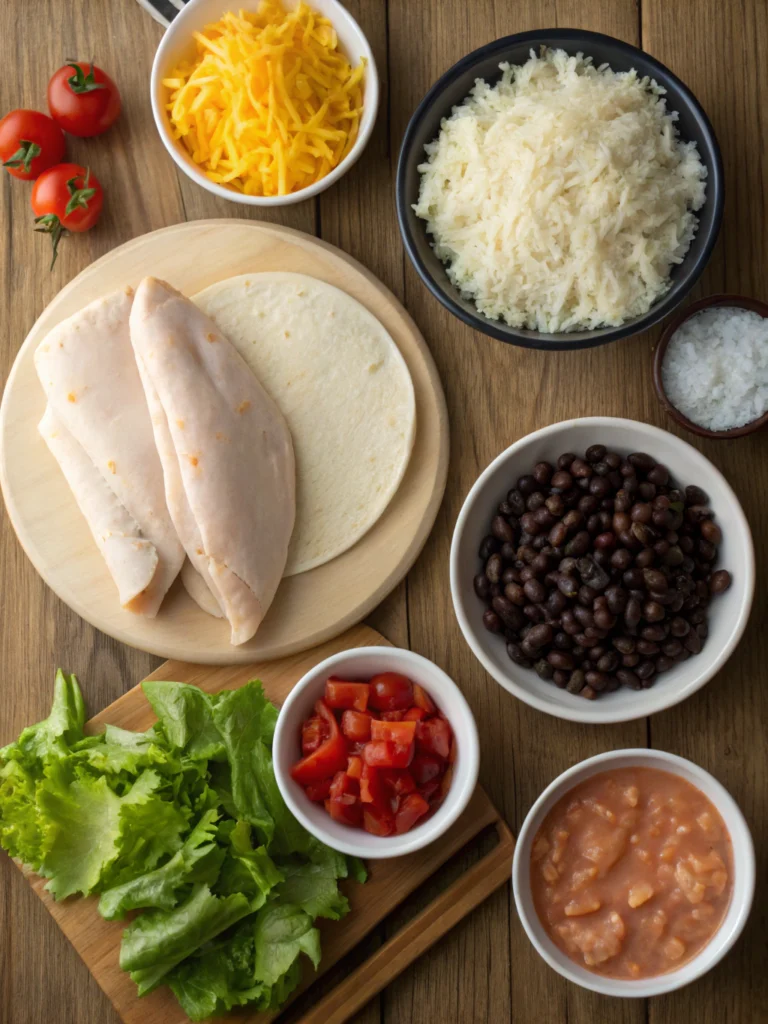 chicken burrito recipe ingredients