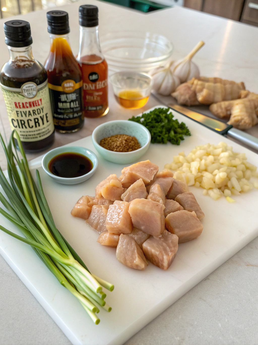 honey garlic chicken bites ingredients