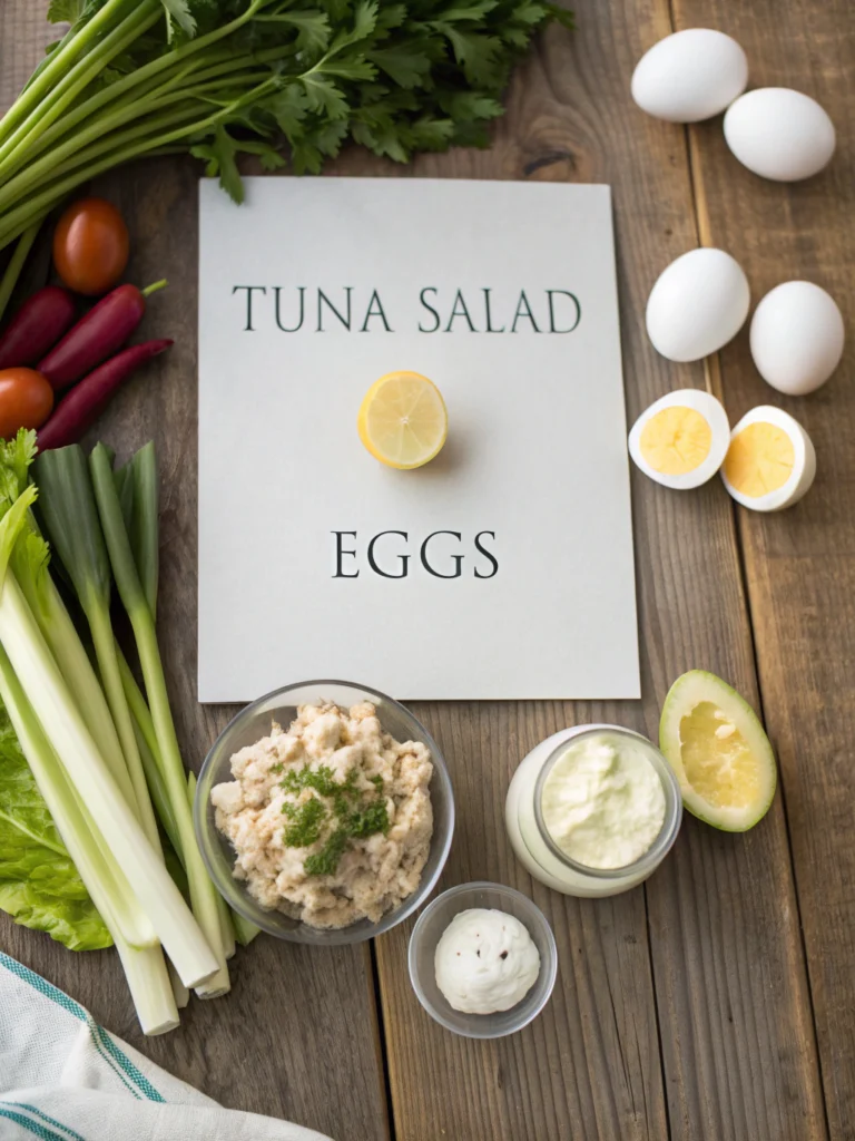 tuna salad recipe with egg ingredients