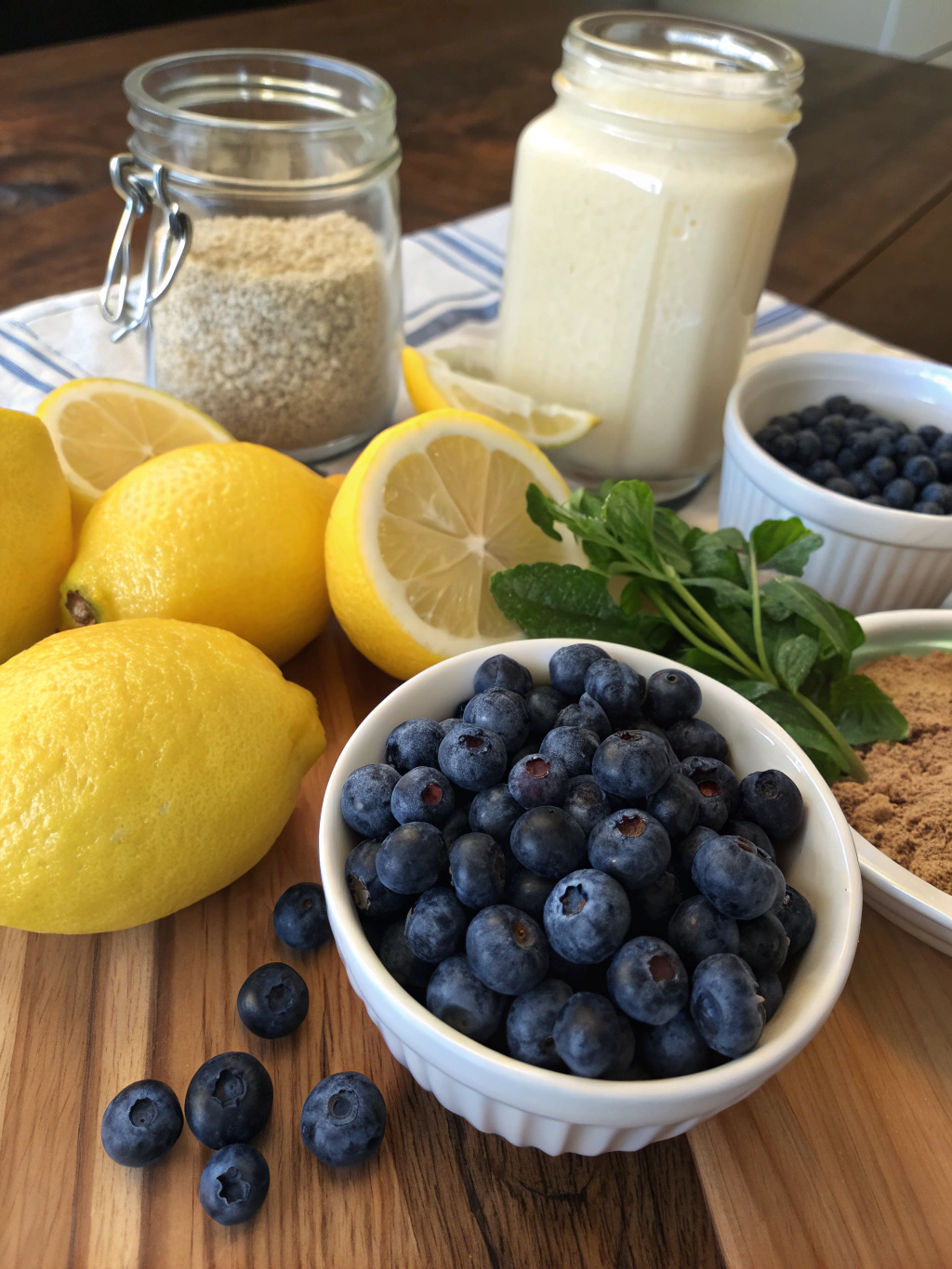 Lemon Blueberry Smoothie ingredients
