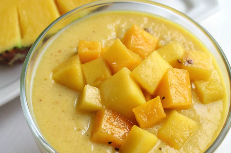 Healthy Mango Pineapple Smoothie Recipe for Energy & Digestion