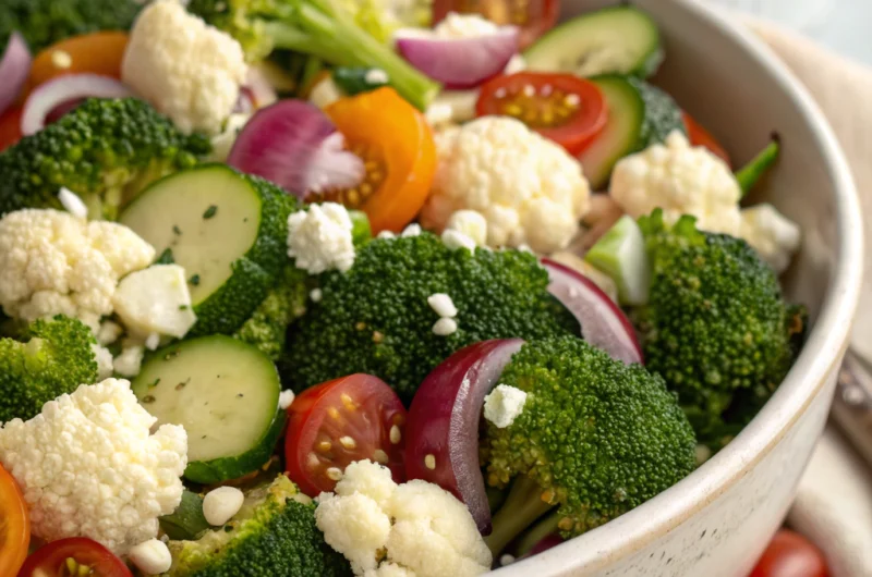 Broccoli Cauliflower Salad
