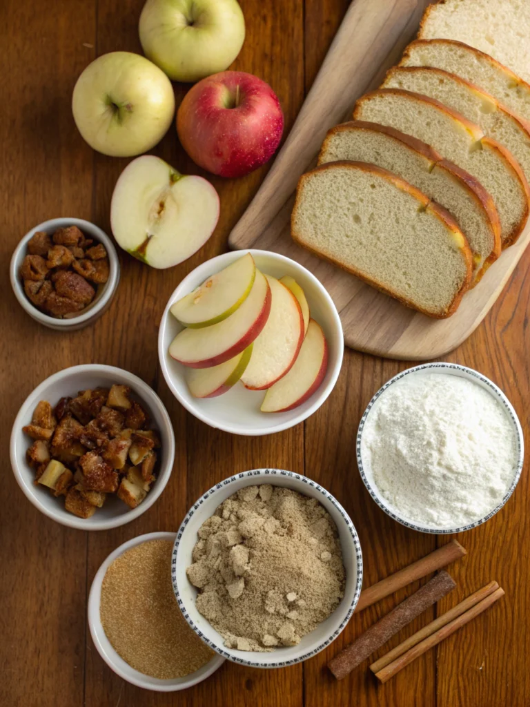 Apple Fritter Bread ingredients
