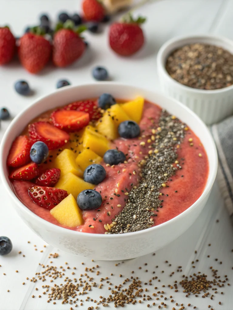 chia seeds in fruit smoothies