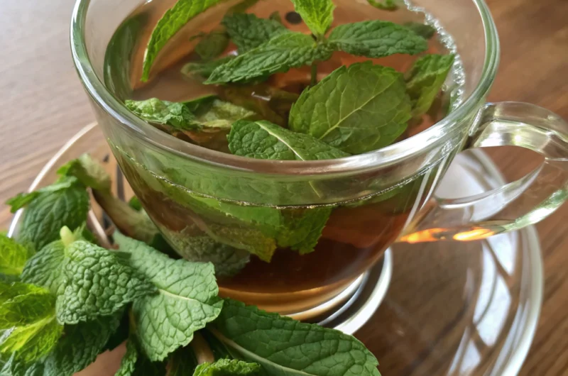 Homemade Mint Tea for Digestion & Relaxation