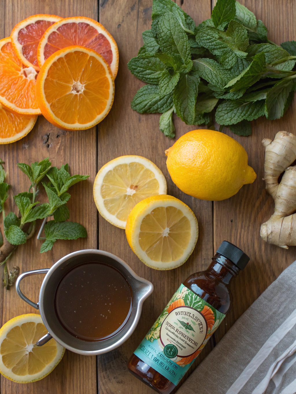 Citrus Tea Mocktail ingredients
