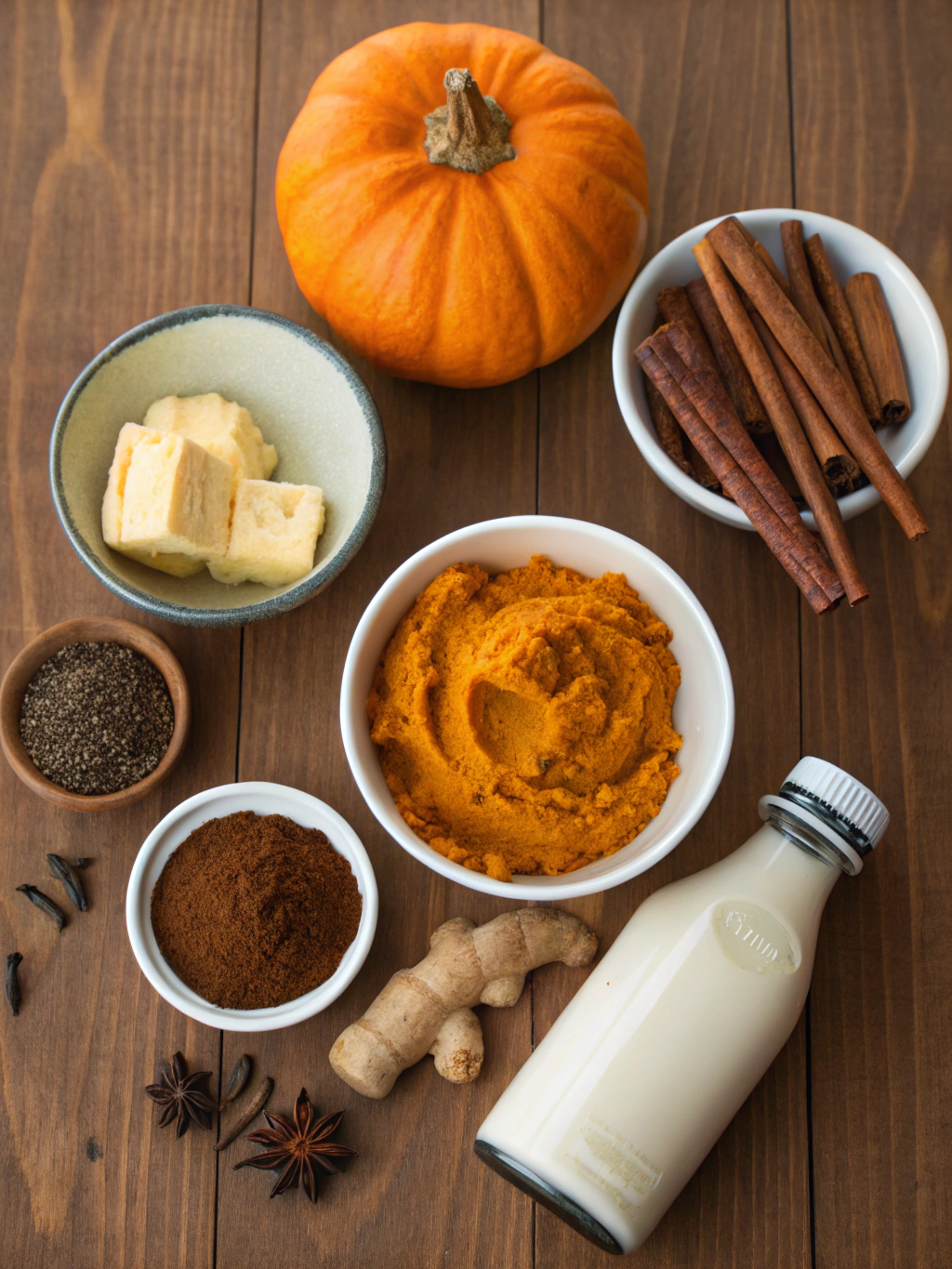 Pumpkin Spice Latte ingredients